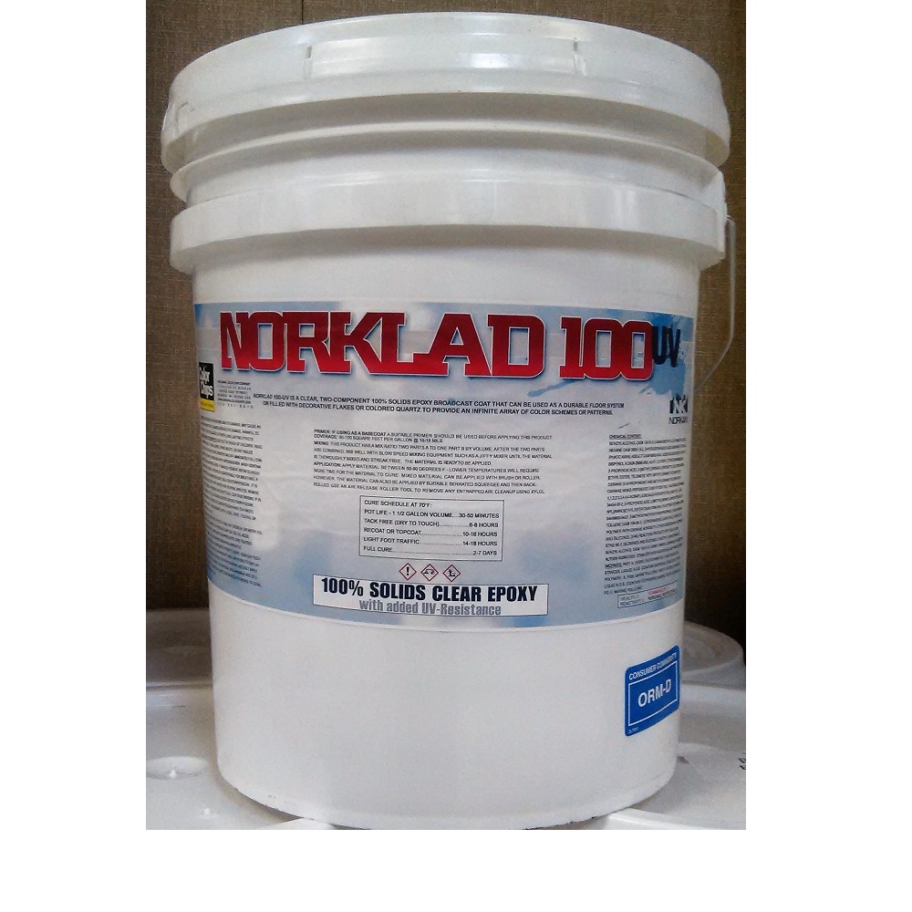 Norklad 100 UV Resistant Epoxy Clear Coating - 1500+ sq/ft