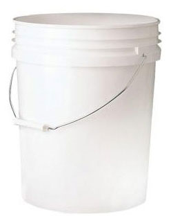 Empty Plastic Bucket w/Lid (5-gal)