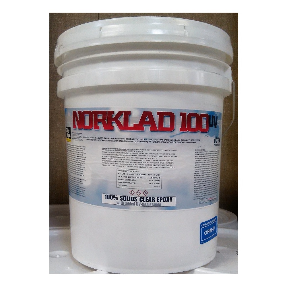 Norklad 100 UV | 100% Solids Epoxy | UV Resistant Clear Coat