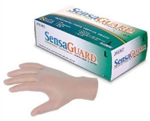 Sensaguard Disposable Latex Vinyl Gloves