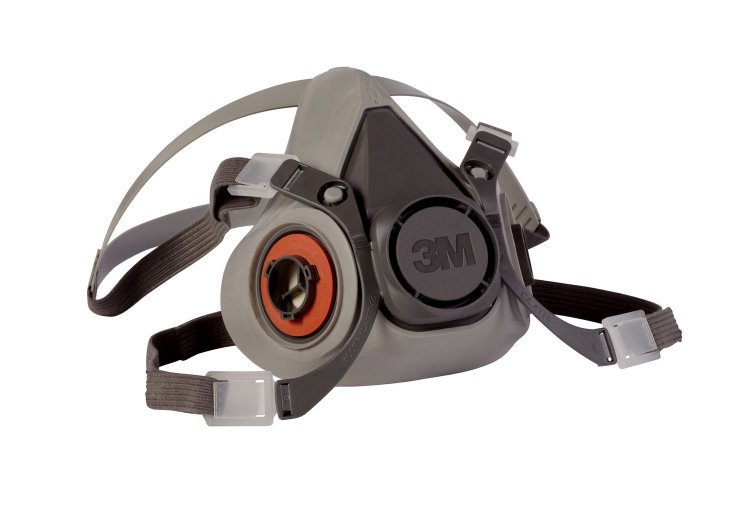 3M 6300 Half Facepiece Reusable Respirator Mask, Large - Click Image to Close