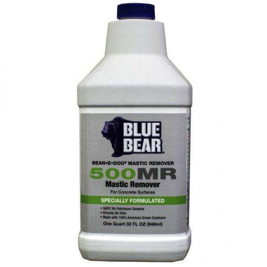 Blue Bear 500MR Mastic Remover - Bean e doo - Quart - Click Image to Close