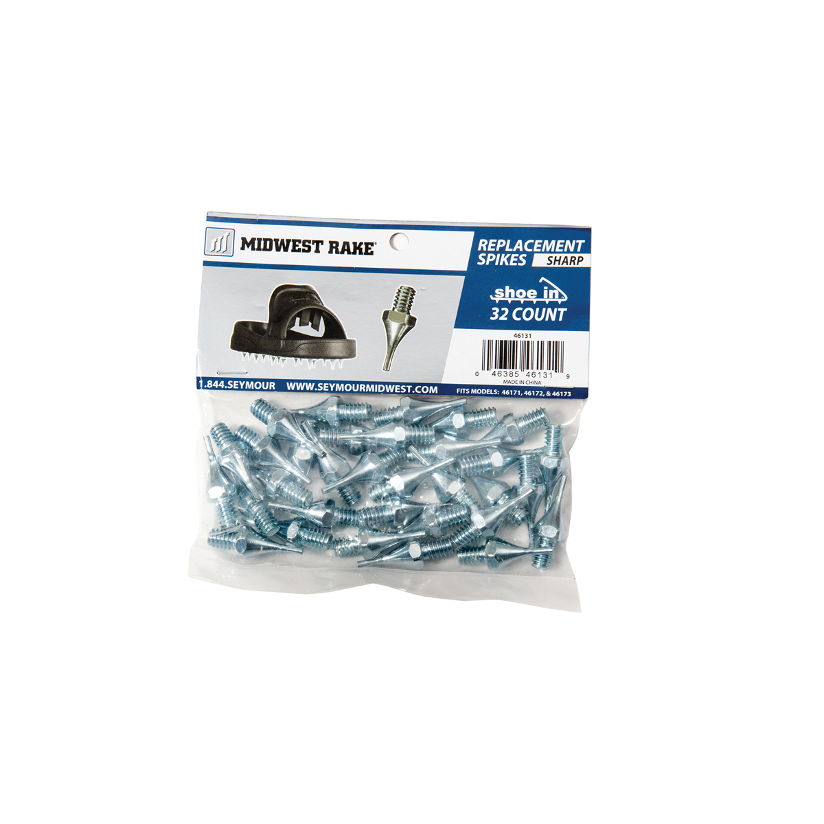 Seymour Midwest Replacement Spikes for Spike Shoes, 3/4" Sharp Spikes, 32 Count