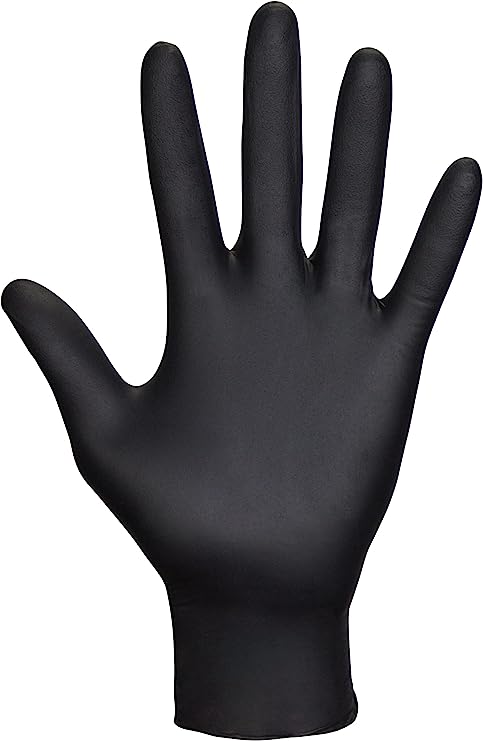 SAS 66520 2X-Large Raven Nitrile Gloves | Pack of 100 | Black Disposable Gloves