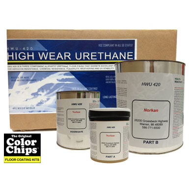 HWU 420 Urethane Clear Floor Coating - Repair Kit 80-100 sq ft - Click Image to Close