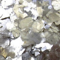 Pure Metallic Naturals SILVER Mica Flakes 1/4" - 2oz wt. (12oz by volume)
