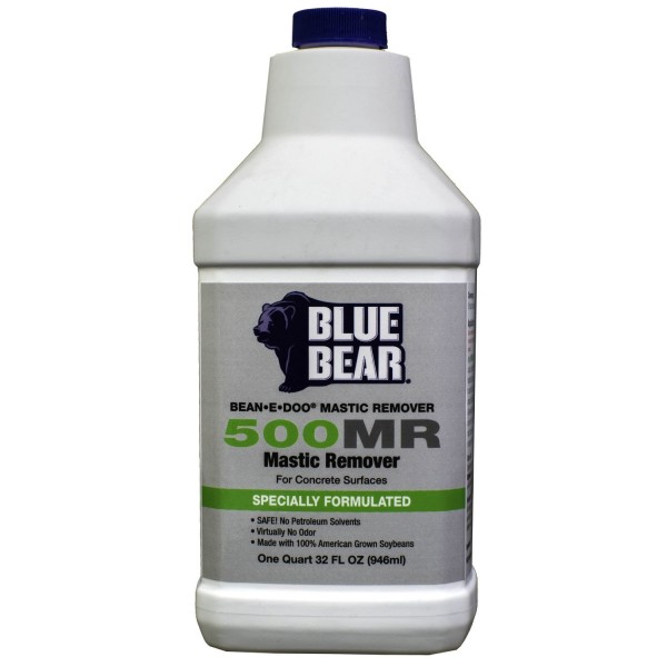 Blue Bear 500MR Mastic Remover - Bean e doo - Quart