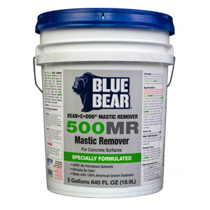 Blue Bear 500MR Mastic Remover - Bean e doo - 5 Gallon